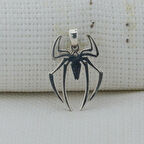 Örümcek Tasarımlı 925 Ayar Gümüş Erkek Kolye Ucu