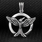 Anka Kuşu 925 Ayar Gümüş Erkek Kolye
