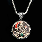 Ay Yıldız Hilal Bozkurt Kral Zincir 925 Ayar Gümüş Erkek Kolye