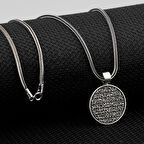 Ayet El Kürsi 925 Ayar Gümüş Erkek Kolye