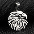Kartal Tasarımlı 925 Ayar Gümüş Erkek Kolye Ucu