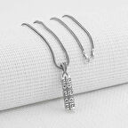 Kalın Zincirli Kebir Dualı Cevşen 925 Ayar Gümüş Erkek Kolye