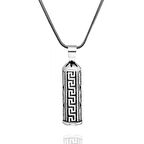 Kalın Zincirli Kebir Dualı Cevşen 925 Ayar Gümüş Erkek Kolye