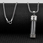 Kebir Dualı Cevşen 925 Ayar Gümüş Erkek Kolye