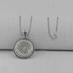 Hz Süleyman Mührü 925 Ayar Gümüş Erkek Kolye