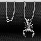 AkrepTasarım 925 Ayar Gümüş Erkek Kolye