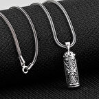 Tasarım Cevşen Dualı 925 Ayar Gümüş Erkek Kolye