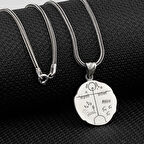 Kam Davulu Tasarımı 925 Ayar Gümüş Erkek Kolye Ucu