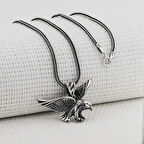 Kartal Tasarımlı 925 Ayar Gümüş Erkek Kolye