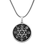 Dört Halife İsimli 925 Ayar Gümüş Erkek Kolye