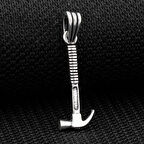 Çekiç Tasarımlı 925 Ayar Gümüş Erkek Kolye Ucu