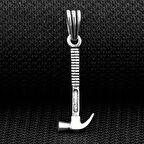 Çekiç Tasarımlı 925 Ayar Gümüş Erkek Kolye Ucu