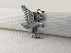Büyük Kartal Tasarımlı  925 Ayar Gümüş Erkek Kolye Ucu