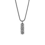 Kalın Zincirli Kebir Dualı Cevşen 925 Ayar Gümüş Erkek Kolye