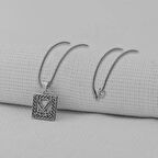 Zülfikar Kebir Dualı Cevşen 925 Ayar Gümüş Erkek Kolye