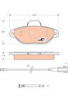Fiat Fren Balatası Ön - Fren Balatası Ön - Trw Gdb1745