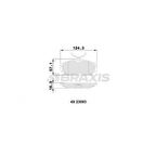 Nissan On Fren Balatası Nissan Almera 00-10 Primera P11 96-01 (duz Tip) - Braxıs Aa0095