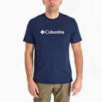 Columbia CSC M Basic Logo Brushed Erkek Kısa Kollu T-Shirt Lacivert CS0287-466