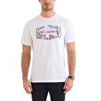 Columbia CSC Roam Hex Erkek Kısa Kollu T-shirt Beyaz CS0377-100