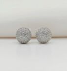 TAŞLI TOP 925 AYAR GÜMÜŞ KÜPE