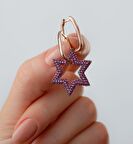 ROSE YILDIZ 925 AYAR GÜMÜŞ KÜPE