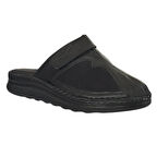 Cex 25Y TRV Siyah Kadın Hakiki Deri Kemik Çıkıntısı Terlik