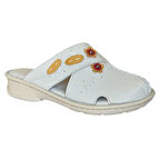 Cex 25Y NBL08 Bej Kadın Hakiki Deri Günlük Terlik