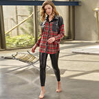 Kadın Uzun Kol Gömlek ve Tayt Takım