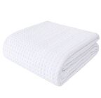 2 Adet Beyaz Tek Kişilik Otel Tipi %100 Pamuk Koton Pike Örtüsü 160×220 Cm