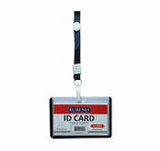 Rubenis İpli Yaka Kartı Siyah - 5 adet