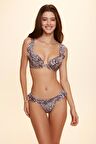 No Gossİp Linda Fırfırlı Bikini Tek Alt Leopar 229201-D