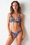Pierre Cardin Crush Sırtı Çapraz Üçgen Bikini Tek Üst Batik 239100-D