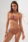 Rhode Bantlı Toparlayıcı Bikini Bronz 231237