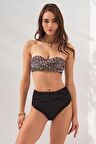 Anna Soft Straplez Bikini Leopar 231239-D
