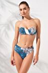 Clarke Kaplı Straplez Bikini Ocean 231231-T