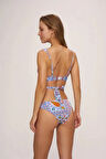 Double Dolgulu Belden Bağlamalı Bikini