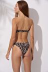 Pierre Cardin Bandaj Straplez Bikini Takım Leopar 241274-D