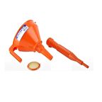 Kriter Çelik Süzgeç Filtreli Huni Uzun Hortum