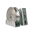 Dirim Ø40mm. Kepli Makara Metal Ray Makarası KM040