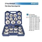 NT Tools 23 Parça Alüminyum Kapak Tip Filtre Sökme Takma Seti NTKASET23