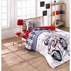 Taç Storm Motor Temalı Ranforce Tek Kişilik Nevresim Takımı