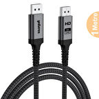 Displayport To Displayport Dp 1.4 8K@60Hz Görüntü Aktarma Kablosu 1 Metre