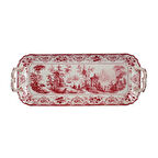 Lucky Art Florantine Kulplu Baton Tabak 33Cm Kirmizi