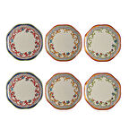 Lucky Art Fiora Bone 19Cm 6Li Tabak Seti