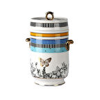 Lucky Art Maggey Bone Kulplu Kavanoz 18Cm