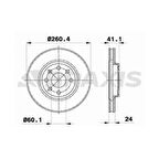 Opel On Fren Diski (4 Bijon) Corsa C Combo C Tigra B Meriva A - Braxıs Ae0056