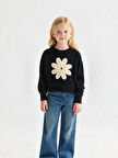 Çiçek Desenli Sweatshirt