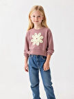 Çiçek Desenli Sweatshirt