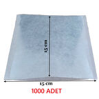 Çay Demleme Filtresi Boş Demlik Poşeti Büyük Endüstriyel Boy Kazan Galoşu Bonesi 15x15 cm 1000 Adet Ev Otel Cafe Horeca  