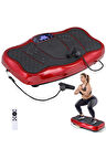 Glr 750 Kırmızı Güçlü Titreşimli Egzersiz Platformu Body Vibration Plate Makinesi